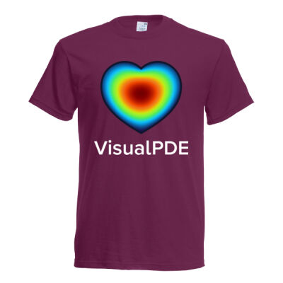VisualPDE heart T-shirt Thumbnail